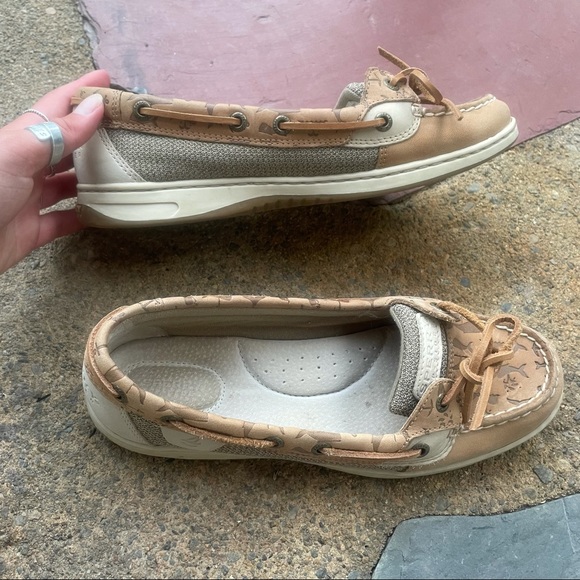 Sperry Angelfish Whale Embossed Boat Shoes - Picture 4 of 6